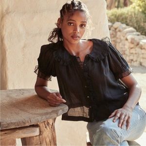 Doen flute top black size Medium